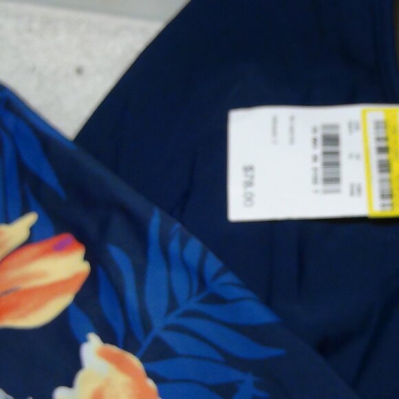 Lands' End Women's Surplice Swim Dress One Piece Swimsuit Tummy Control M 10-12 - Picture 9 of 16